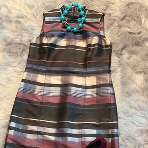 Worth Striped Sheath Dress